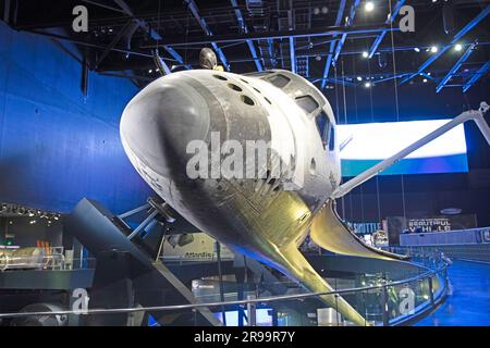 Atlantis Space Shuttle al Kennedy Space Centre in Florida Foto Stock