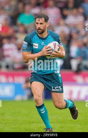 Eccles, Regno Unito. 25 giugno 2023. Toby King #3 of Wigan Warriors durante il Betfred Super League Round 16 Match Salford Red Devils vs Wigan Warriors all'AJ Bell Stadium, Eccles, Regno Unito, 25 giugno 2023 (foto di Steve Flynn/News Images) ad Eccles, Regno Unito il 25/6/2023. (Foto di Steve Flynn/News Images/Sipa USA) credito: SIPA USA/Alamy Live News Foto Stock