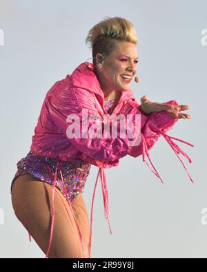 24 giugno 2023. Londra, Regno Unito. Pink - British Summer Time - Hyde Park London Credit: Graham Tarrant/Alamy Live News Foto Stock