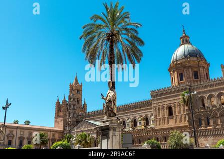 La grande Cattedrale di Palermo, Sicilia Foto Stock