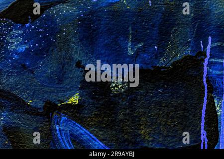 Texture murale astratta con frammenti di vernice spray, sfondo texture ravvicinata Foto Stock