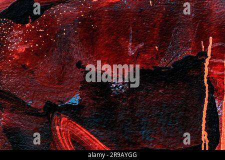 Texture murale astratta con frammenti di vernice spray, sfondo texture ravvicinata Foto Stock