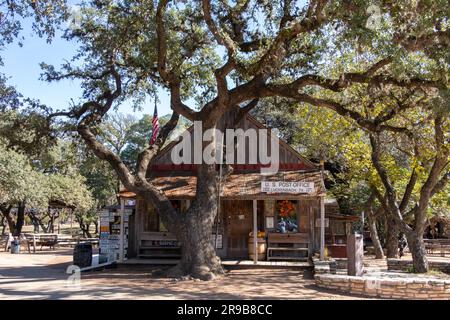 Il vecchio ufficio postale di Lukenbach, Texas Foto Stock