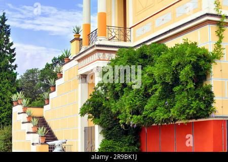 Il Pompejanum nella città di Aschaffenburg. Foto Stock
