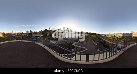 Visualizzazione panoramica a 360 gradi di Sydney Modern Art Gallery of NSW 360° Panorama da Woolloomooloo