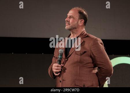 Taormina, Taormina. 24 giugno 2023. Taormina : 69° Festival del Cinema di Taormina. Nella foto: Barrett Wissman Credit: Independent Photo Agency/Alamy Live News Foto Stock