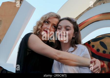 Taormina, Taormina. 24 giugno 2023. Taormina : 69° Festival del Cinema di Taormina. Nella foto: Amber Heard Credit: Independent Photo Agency/Alamy Live News Foto Stock