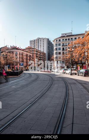 Saragozza, Spagna - 14 febbraio 2022: Architettura generica e vista stradale a Saragozza, la capitale della regione Aragona della Spagna. Foto Stock
