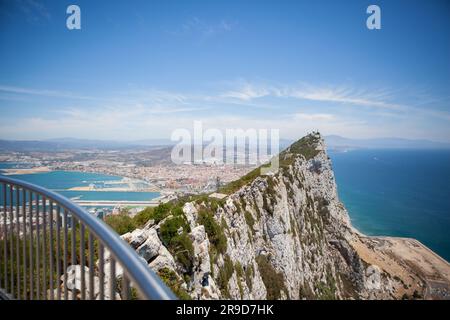 Vista panoramica della Rocca di Gibilterra Foto Stock