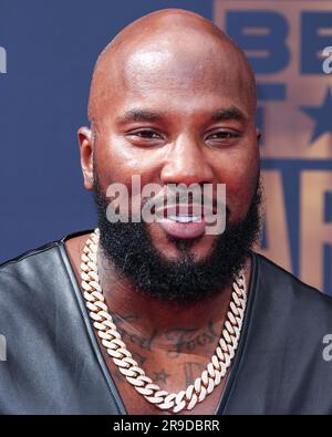 LOS ANGELES, CALIFORNIA, USA - GIUGNO 25: Jeezy arriva ai BET Awards 2023 che si tengono al Microsoft Theater di Los Angeles Live il 25 giugno 2023 a Los Angeles, California, Stati Uniti. (Foto di Xavier Collin/Image Press Agency) Foto Stock