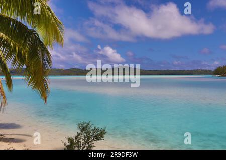 Laguna di Aitutaki - Isole Cook in nuova Zelanda Foto Stock