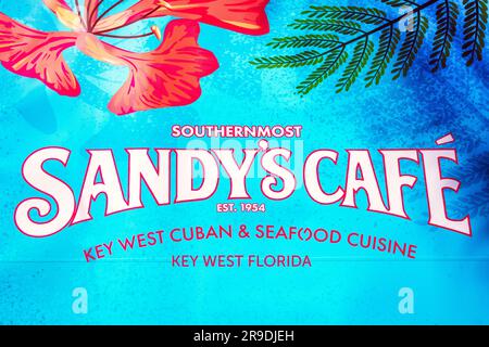 Sandys Cafe, Food Truck Key West, Florida, USA Foto Stock