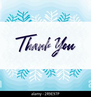 Carte di ringraziamento floreali per esprimere gratitudine e coltivare un apprezzamento gioioso Illustrazione Vettoriale