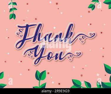 Carte di ringraziamento floreali per esprimere gratitudine e coltivare un apprezzamento gioioso Illustrazione Vettoriale
