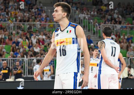 Yuri Romano (Italia). Campionato del mondo di pallavolo 2022. Quarti di finale Foto Stock