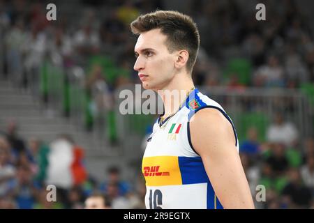 Yuri Romano (Italia). Campionato del mondo di pallavolo 2022. Quarti di finale Foto Stock