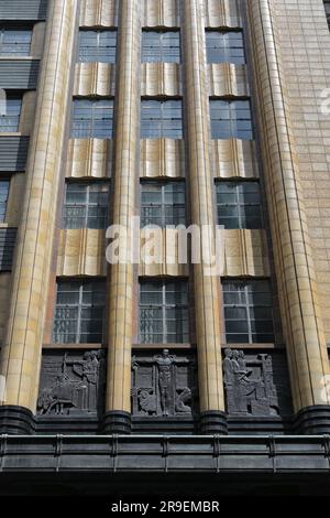 717 facciata dell'edificio Art-Deco MWSDBH in Pitt Street, quartiere centrale degli affari. Sydney-Australia. Foto Stock