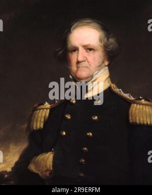 General Winfield Scott (1786-1866) di Robert Walter Weir (1803-1889), olio su tela, 1855 Foto Stock