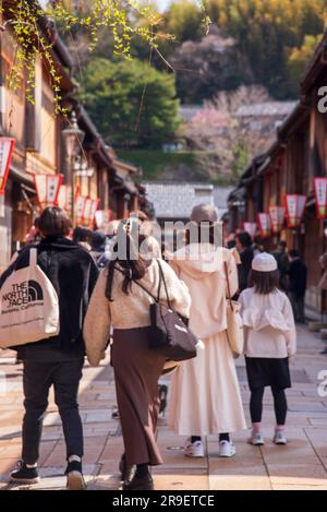 Il distretto di Geisha a Kanazawa, Giappone. Foto Stock