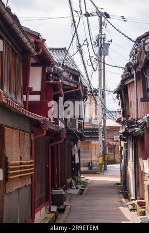 Il distretto di Geisha a Kanazawa, Giappone. Foto Stock