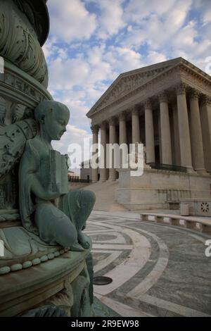 La Corte Suprema degli Stati Uniti, il più alto organo giudiziario degli Stati Uniti. Washington DC. Foto Stock