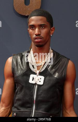 Los Angeles, USA. 25 giugno 2023. LOS ANGELES - giugno 25: Christian Combs agli arrivi BET Awards 2023 al Microsoft Theater il 25 giugno 2023 a Los Angeles, CA (foto di Katrina Jordan/Sipa USA) credito: SIPA USA/Alamy Live News Foto Stock