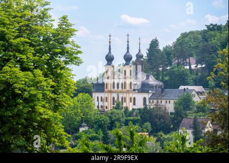 Kappele cappella dalla fortezza di Marienberg in Wurzburg, Baviera, Germania. Il patrimonio culturale. Destinazione di viaggio. Architettura religiosa. Foto Stock