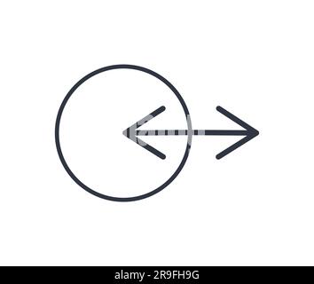 Simbolo di input e Output. Simboli grafici sull'apparecchiatura. Illustrazione Vettoriale