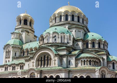 St Cattedrale Alexander Nevsky, St Piazza Alexander Nevsky, Sofia, Repubblica di Bulgaria Foto Stock