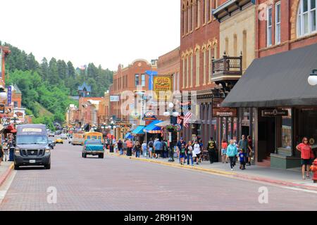 Main Street, Deadwood, South Dakota Foto Stock