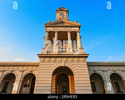 Ballarat Australia / Ballarat's beautiful Victorian era 1862 Stazione ferroviaria. Ballarat è rinomata per i suoi molti e ben conservati campi d'oro era bui Foto Stock