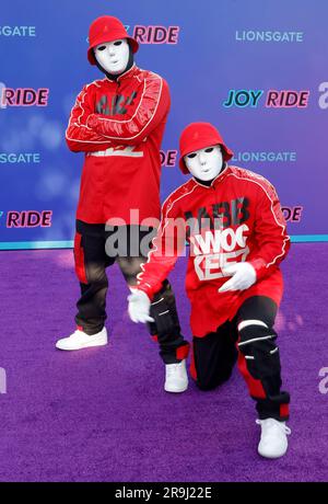 26 giugno 2023 Los Angeles, California - Jabbawockeez. Los Angeles Premiere di ''Joy Ride'' dei Lionsgate tenutasi al Westwood Regency Village Theaterl di Los Angeles. (Immagine di credito: © FS/AdMedia via ZUMA Press Wire) SOLO USO EDITORIALE! Non per USO commerciale! Foto Stock