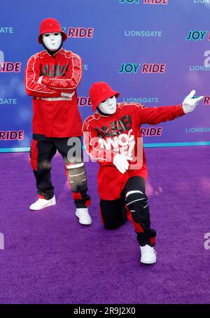 26 giugno 2023 Los Angeles, California - Jabbawockeez. Los Angeles Premiere di ''Joy Ride'' dei Lionsgate tenutasi al Westwood Regency Village Theaterl di Los Angeles. (Immagine di credito: © FS/AdMedia via ZUMA Press Wire) SOLO USO EDITORIALE! Non per USO commerciale! Foto Stock