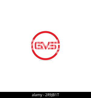 Logo GVS. Design icona GVS. Design semplice Illustrazione Vettoriale