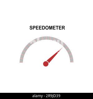 Auto o tachimetro tachimetro business modello icona. Vettore isolato illustrazione. Illustrazione Vettoriale