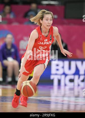 Sydney, Australia. 27 giugno 2023. Saori Miyazaki, squadra di pallacanestro femminile giapponese, ha visto in azione durante la FIBA Women's Asia Cup Division 2023 una partita tra Filippine e Giappone al Quay Centre. Punteggio finale; Giappone 95:57 Filippine. (Foto di Luis Veniegra/SOPA Images/Sipa USA) credito: SIPA USA/Alamy Live News Foto Stock