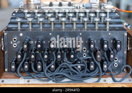 Enigma, la macchina di cifratura tedesca creata per inviare messaggi durante la guerra mondiale 2 Foto Stock