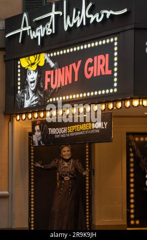 Musical Funny Girl al teatro August Wilson di Broadway a Manhattan New York Foto Stock