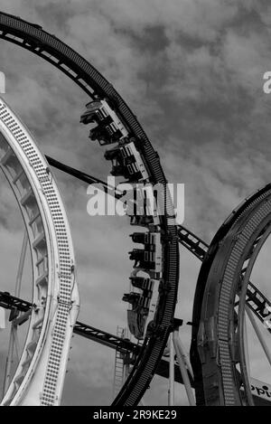 Montagne russe "Olympia" sul Prater Foto Stock