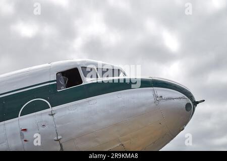 Dettagli del vecchio aereo Foto Stock