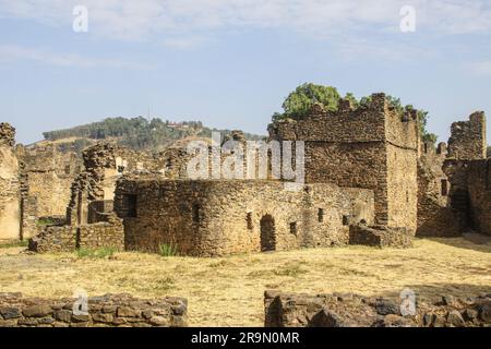 Africa, Etiopia, Gondar Royal Enclosure Alem Seghed Fasil il castello Foto Stock