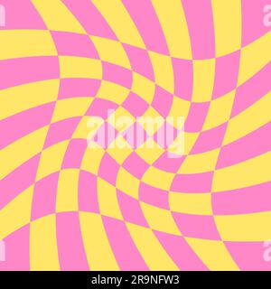 Divertente e divertente carta hippie degli anni '60 e '70 in stile fumetto pop art. Sfondo con curve per modello di volantino, stampa grafica, poster, carta, Illustrazione Vettoriale