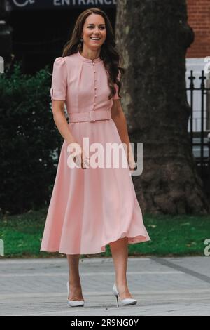 Londra, Regno Unito. 28 giugno 2023. Catherine, la Principessa del Galles, apre la Young V&A a Bethnal Green. La Principessa del Galles è patrona del V&A e il museo, precedentemente conosciuto come Museo dell'infanzia, sarà aperto al pubblico da sabato 1 luglio 2023. Crediti: Imageplotter/Alamy Live News Foto Stock