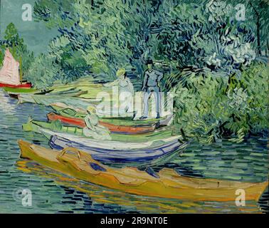 Vincent van Gogh - Banca dell'Oise ad Auvers 1890. Foto Stock