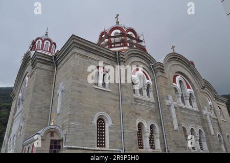 Il monastero di Iviron è un monastero costruito sul Monte Athos Foto Stock