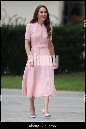 Londra, Regno Unito. 28 giugno 2023. 28/06/2023. Londra, Regno Unito. Princess of Wales apre la Young V&A. La Principessa del Galles, Patrona del V&A, apre ufficialmente il Young V&A (precedentemente noto come V&A Museum of Childhood) a East London, in vista della sua apertura al pubblico sabato 1 luglio 2023. Foto di Credit: andrew parsons/Alamy Live News Foto Stock