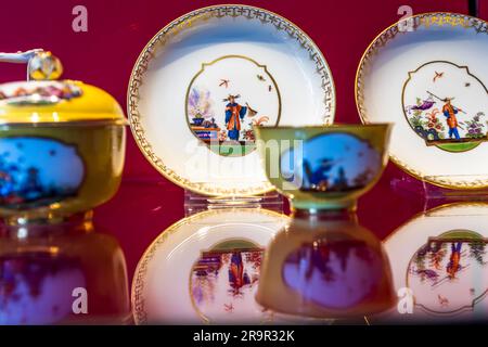 Museo della porcellana presso la Fondazione della porcellana Meissen, Germania Foto Stock