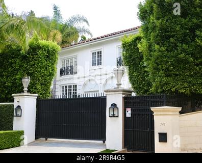 Ex casa di Mick Jagger dei Rolling Stones 135 Monovale Drive Beverly Hills Los Angeles California USA Foto Stock