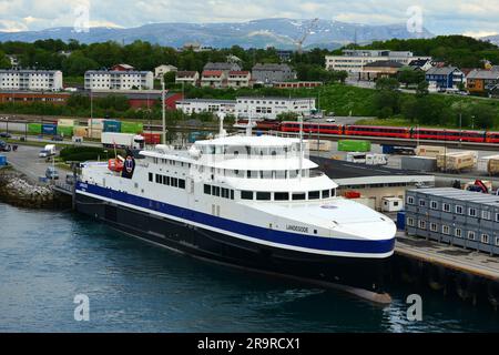 Lungomare a Bodo, Nordland, Norvegia Foto Stock