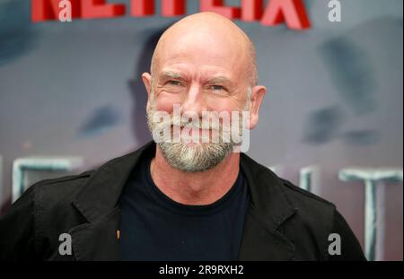 Londra, Regno Unito. 28 giugno 2023. Graham McTavish partecipa alla terza stagione di "The Witcher" UK Premiere presso l'Now Building all'Outernet London. Credito: SOPA Images Limited/Alamy Live News Foto Stock